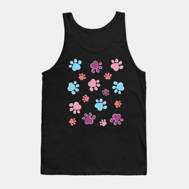 Paw Prints Tank Top by Rusty-Gate98